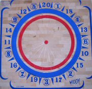 Baseballs on Dartboard